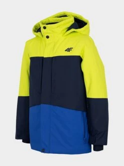 4F Ski-/ Snowboardjacke In Blau/ Gelb