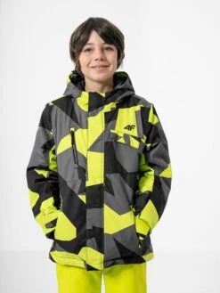 4F Ski-/ Snowboardjacke In Grau/ Gelb 8 4F Ski-/ Snowboardjacke In Grau/ Gelb -StilHaus Herren 4f ski snowboardjacke in grau gelb 2