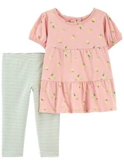 Carter's™ 2tlg. Outfit In Grün/ Rosa