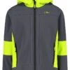 CMP Softshelljacke In Anthrazit/ Neongrün -StilHaus Herren cmp softshelljacke in anthrazit neongrun
