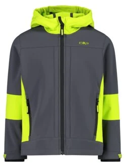 CMP Softshelljacke In Anthrazit/ Neongrün