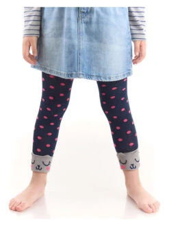 Leggings "Cat" In Dunkelblau