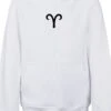 F4NT4STIC Hoodie Aries Widder Sternzeichen In Weiß -StilHaus Herren f4nt4stic hoodie aries widder sternzeichen in weiss