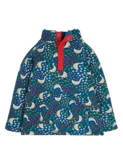 Frugi Fleecepullover "Springtime Geese" In Blau