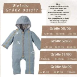 Wollwalk Overall In Sandstein Für Neugeborene -StilHaus Herren hofbrucker wollwalk overall in sandstein fur neugeborene 5