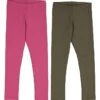 2er-Set: Leggings In Beere/ Khaki