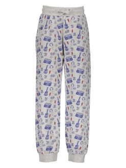 Sweathose In Hellgrau/ Blau