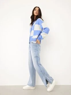 Cardigan "Ralekin" In Hellblau/ Weiß -StilHaus Herren lmtd cardigan ralekin in hellblau weiss 2