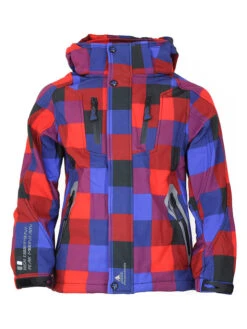 Softshelljacke In Rot/ Blau