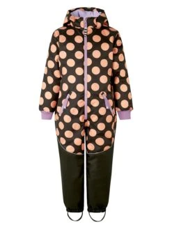 Schneeanzug "Pomona" In Schwarz/ Orange/ Lila