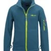 TROLLKIDS Fleece Jacke "Arendal PRO" In Petrolgrün/Lime -StilHaus Herren trollkids fleece jacke arendal pro in petrolgrun lime