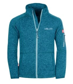 TROLLKIDS Fleece-Jacke "Jondalen" In Petrolblau