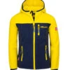 TROLLKIDS Fleece-Jacke Mit Kapuze "Stavanger" In Trübes Gelb/Marineblau -StilHaus Herren trollkids fleece jacke mit kapuze stavanger in trubes gelb marineblau