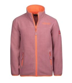 TROLLKIDS Fleece Jacke "Oppdal XT" In Orchidee/Pfirsich