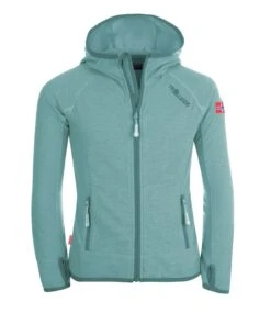 TROLLKIDS Fleece-Jacke "Sandefjord" In Gletschergrün/Blaugrün