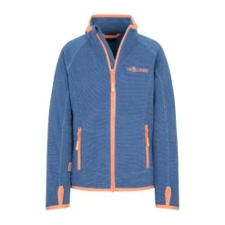 TROLLKIDS Fleecejacke "Noresund" In Lotusblau/Koralle