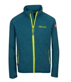 TROLLKIDS Fleecejacke "Noresund" In Petrolblau/Grün