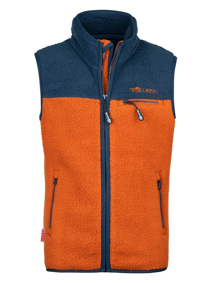TROLLKIDS Fleeceweste "Hemsedal" In Orange 3 TROLLKIDS Fleeceweste "Hemsedal" In Orange
