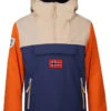 TROLLKIDS Regenjacke "Bergen" In Dunkelblau/ Beige/ Orange -StilHaus Herren trollkids regenjacke bergen in dunkelblau beige orange