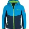 TROLLKIDS Softhsell Jacke "Kristiansand" In Marineblau / Grün -StilHaus Herren trollkids softhsell jacke kristiansand in marineblau grun