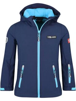 TROLLKIDS Softshelljacke "Oslofjord" In Dunkelblau/ Hellblau