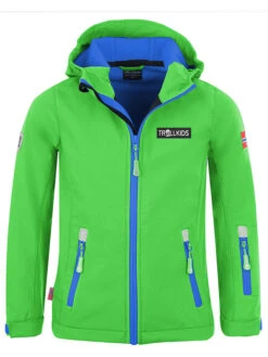 TROLLKIDS Softshelljacke "Oslofjord" In Grün/ Blau