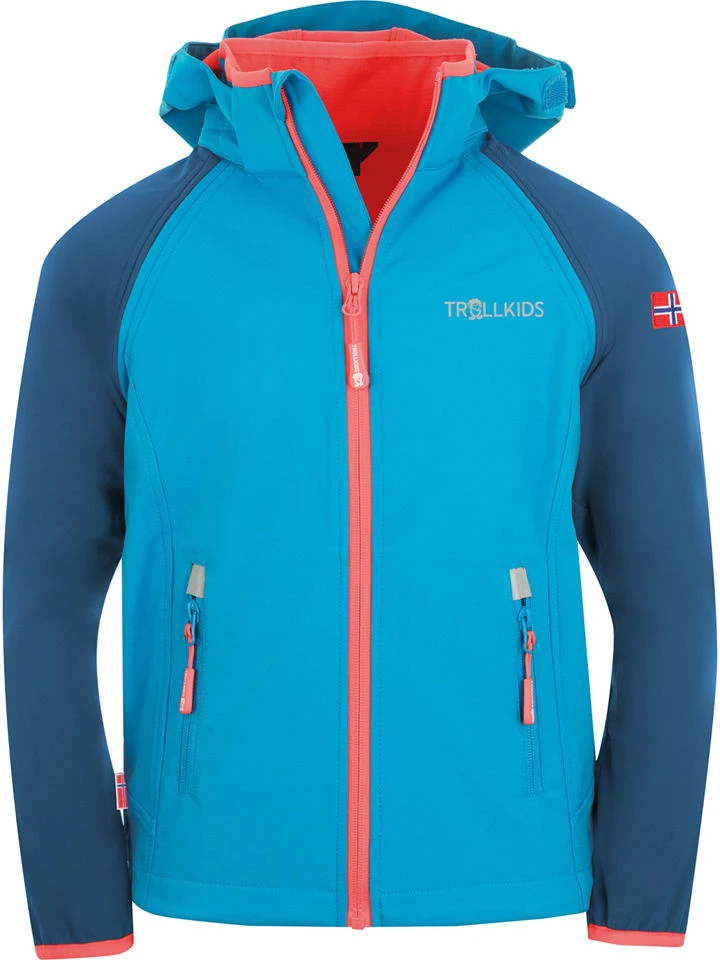 TROLLKIDS Zipp-Off-Softshelljacke "Rondane XT" In Neonblau 3 TROLLKIDS Zipp-Off-Softshelljacke "Rondane XT" In Neonblau