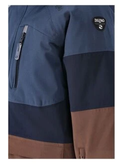 ZigZag Ski-/ Snowboardjacke "Taylor" In Blau/ Braun -StilHaus Herren zigzag ski snowboardjacke taylor in blau braun 2